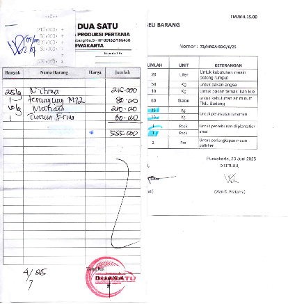 TML - Penyediaan tanaman untuk penghijauan pabrik oleh TOKO DUA SATU